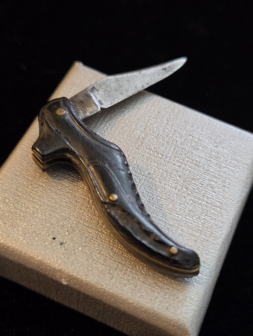 Antique Miniature Pen Knife In Ladies Shoe Shape